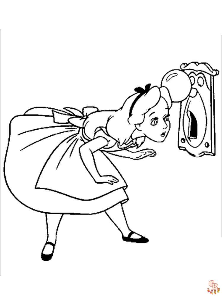 Alice In Wonderland Coloring Pages 22