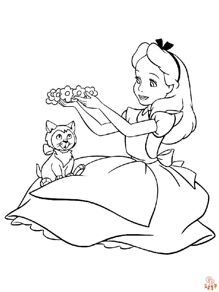 Alice In Wonderland Coloring Pages 23