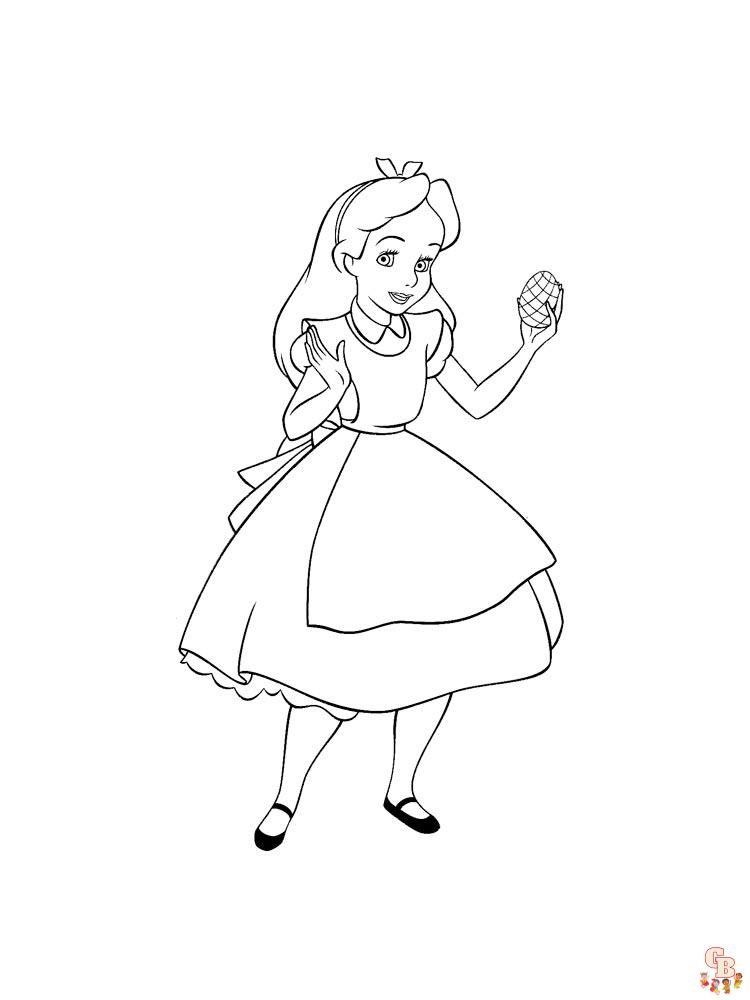 Alice In Wonderland Coloring Pages 25
