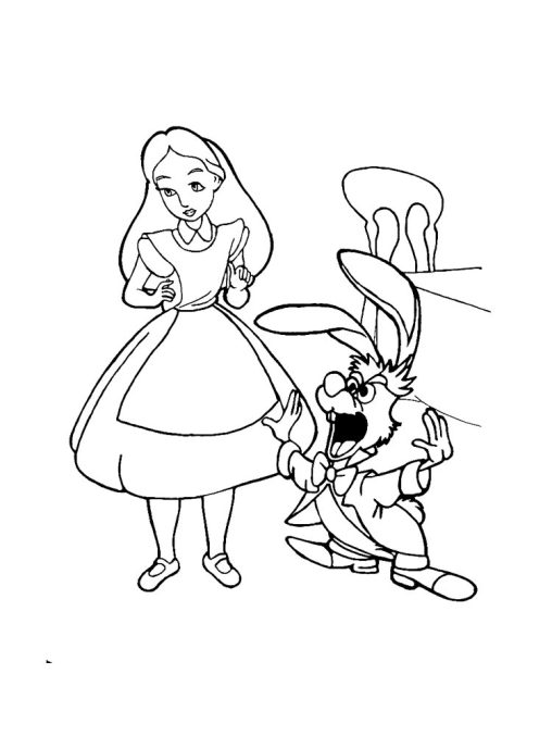 Alice In Wonderland Coloring Pages - Free Printable Sheets