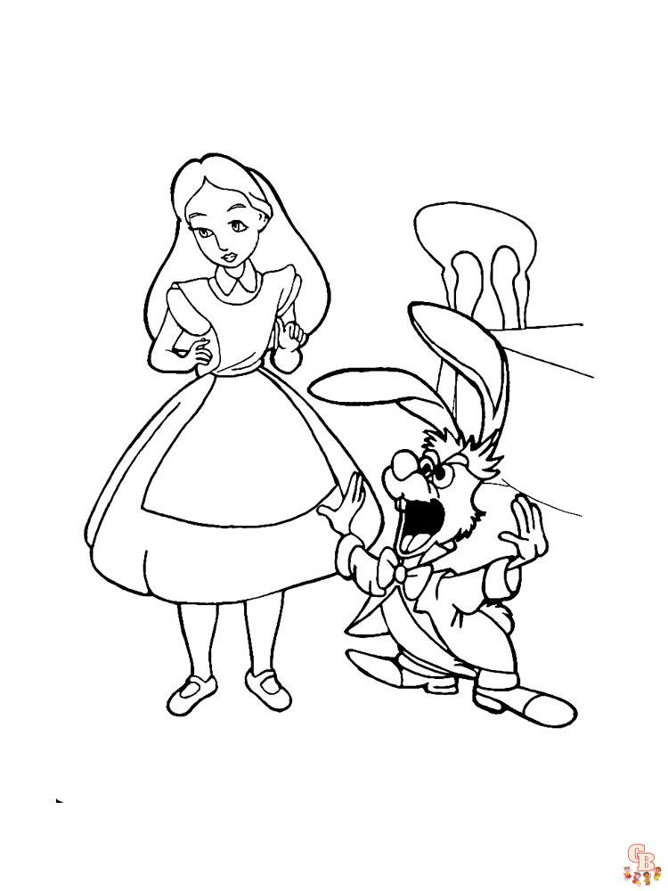 Alice In Wonderland Coloring Pages 26