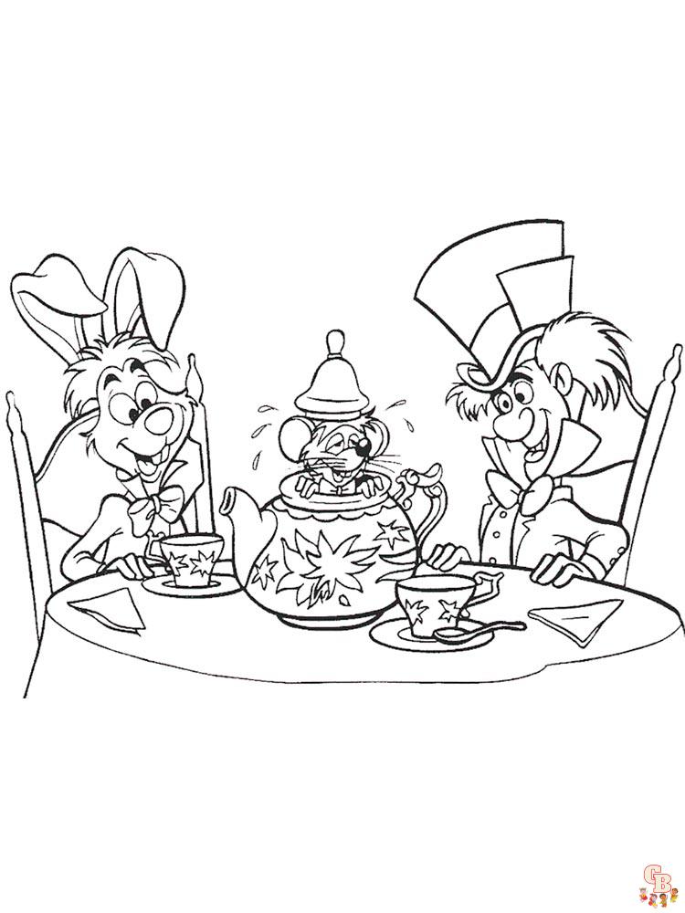 Alice In Wonderland Coloring Pages 28