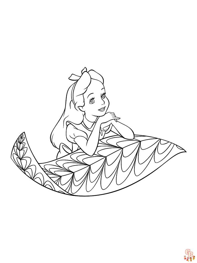 Alice In Wonderland Coloring Pages 29