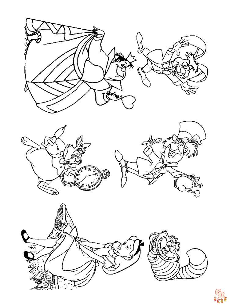 Alice In Wonderland Coloring Pages 31