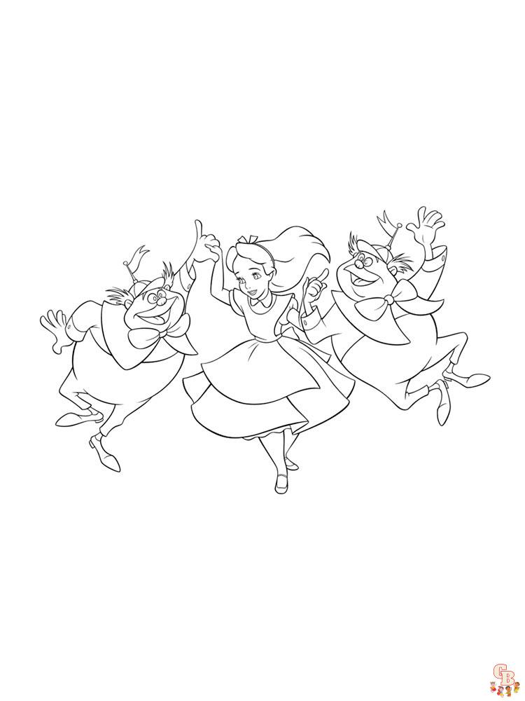 Alice In Wonderland Coloring Pages 32