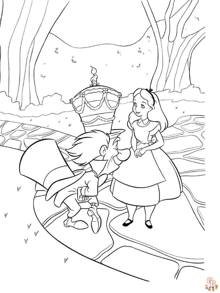 Alice In Wonderland Coloring Pages 34