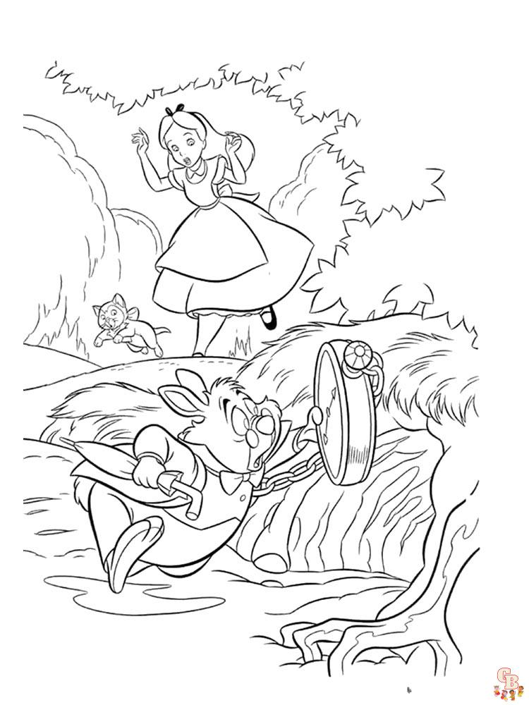 Alice In Wonderland Coloring Pages 35
