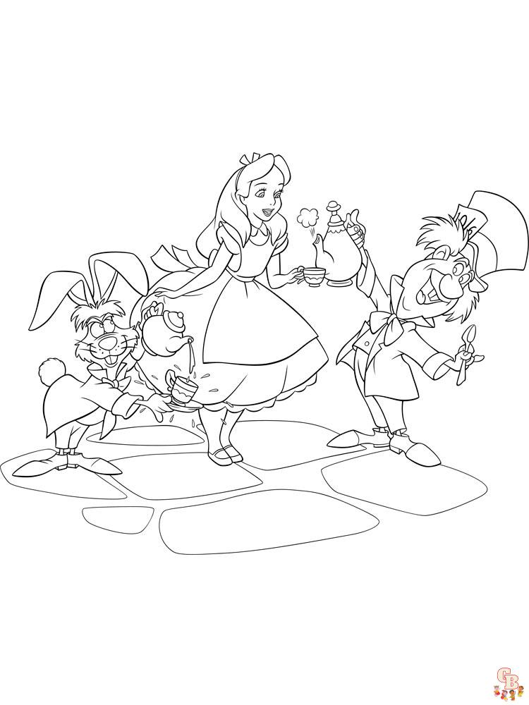 Alice In Wonderland Coloring Pages 36