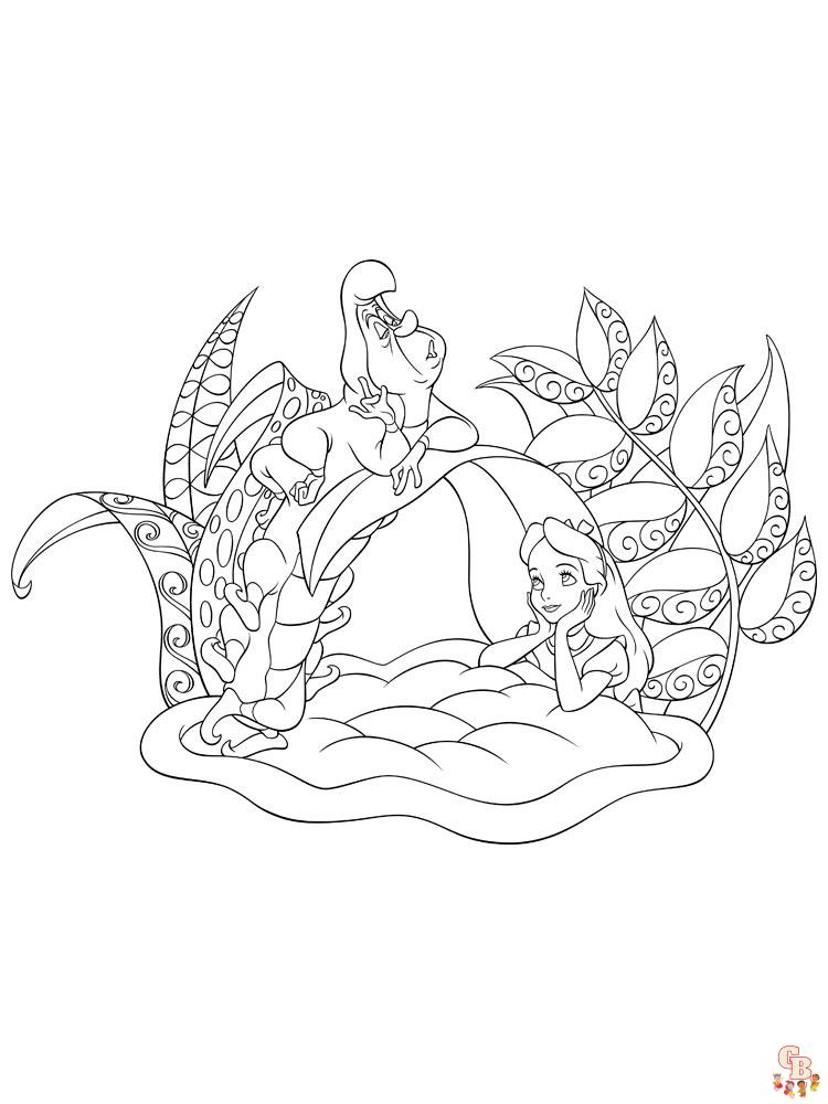 Alice In Wonderland Coloring Pages 37
