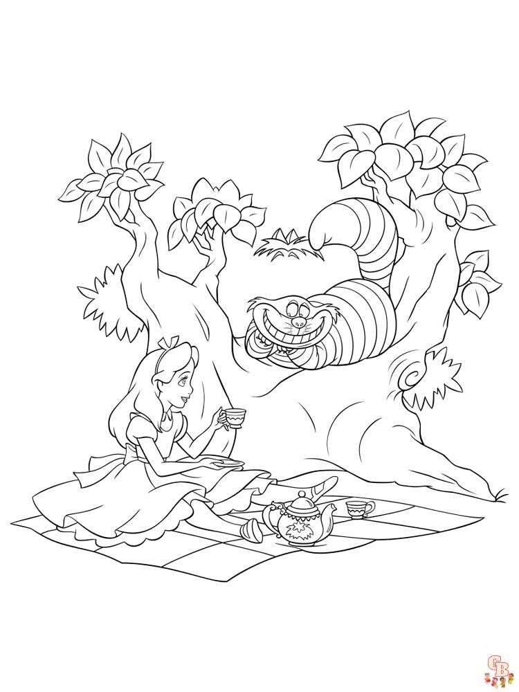 Alice In Wonderland Coloring Pages 39