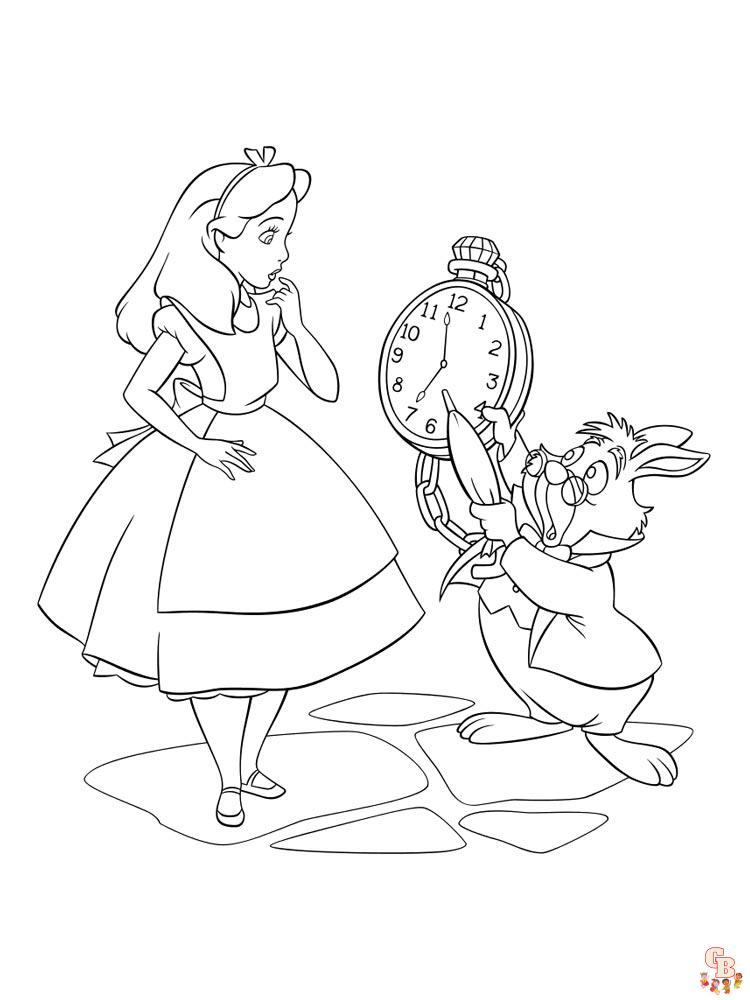 Alice In Wonderland Coloring Pages 41