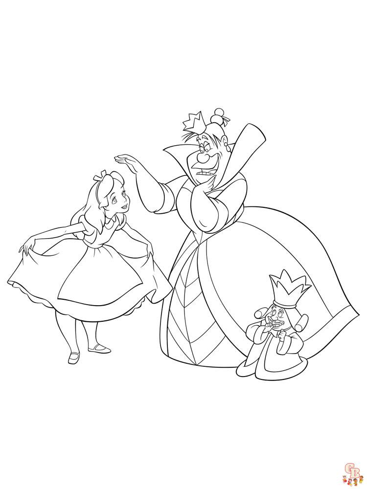 Alice In Wonderland Coloring Pages 42