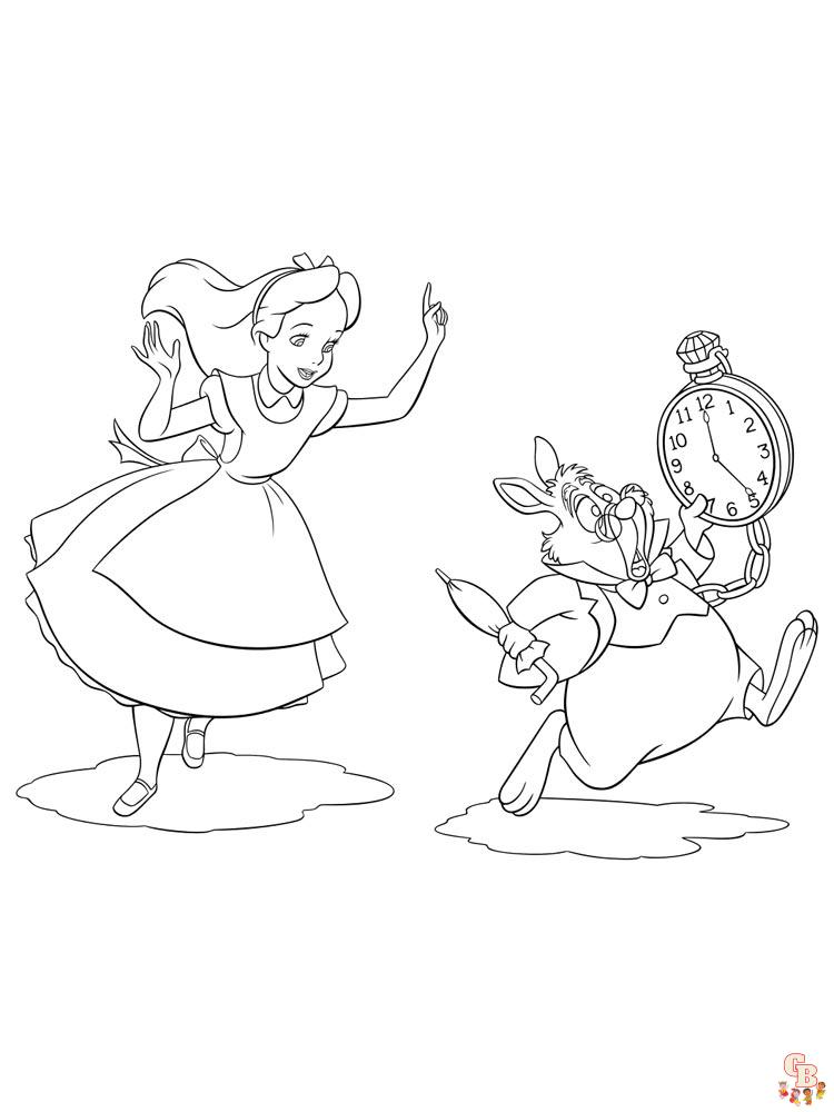 Alice In Wonderland Coloring Pages 43