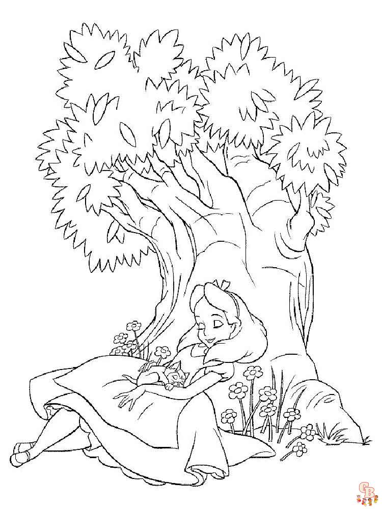 Alice In Wonderland Coloring Pages 5