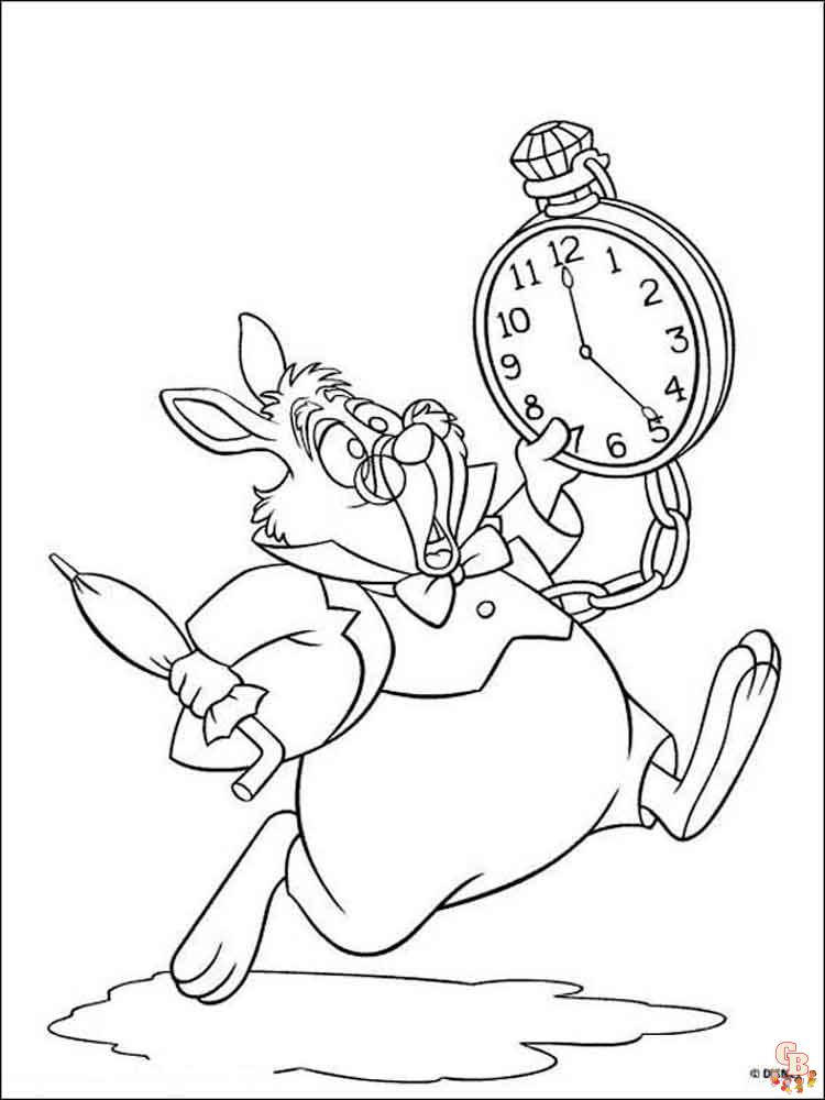 Alice In Wonderland Coloring Pages 6