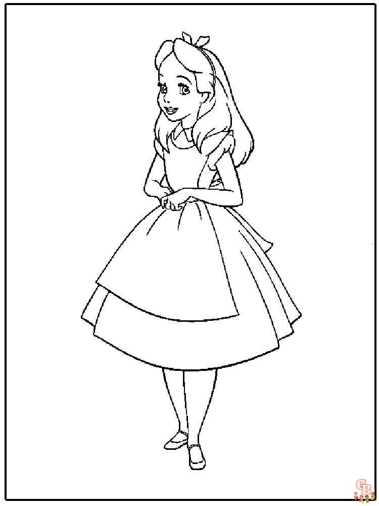 Alice In Wonderland Coloring Pages 7