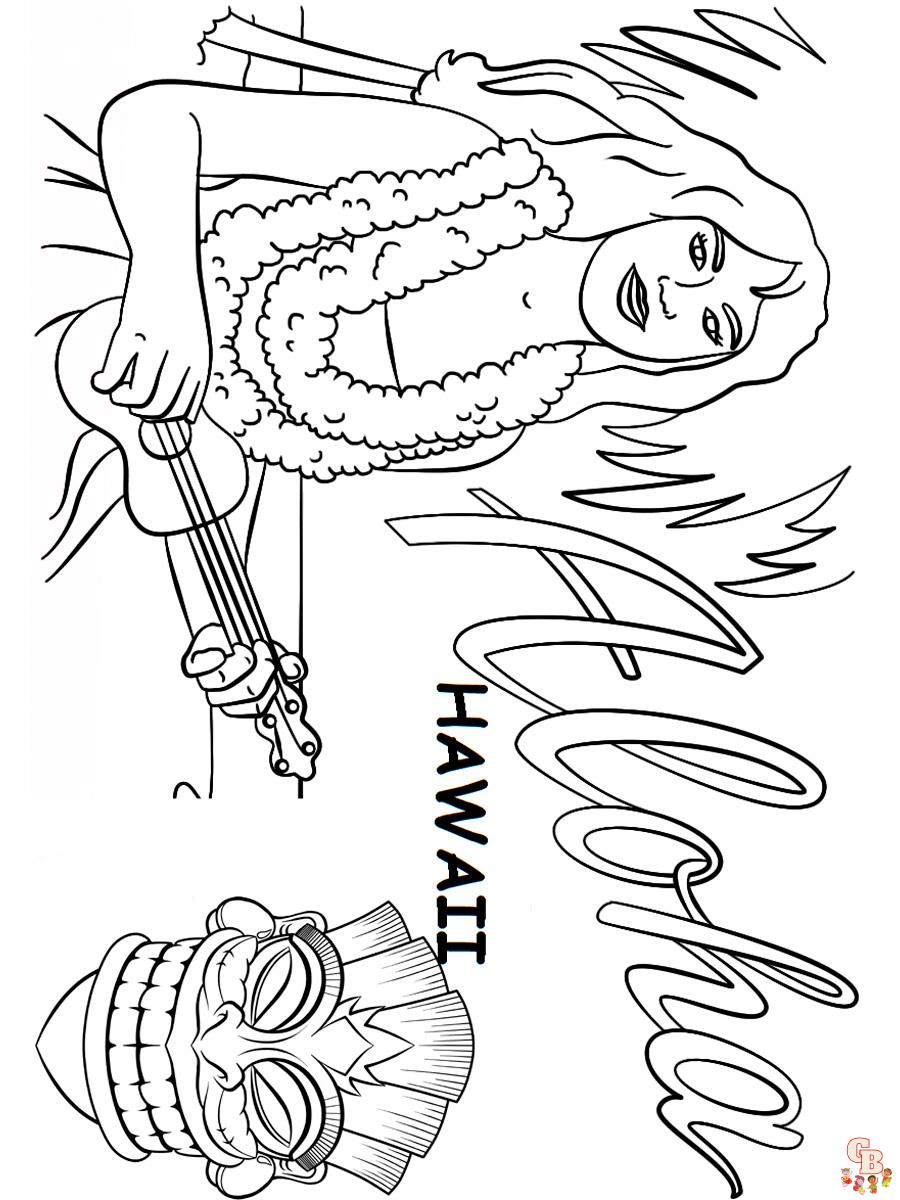 Aloha Coloring Pages 13