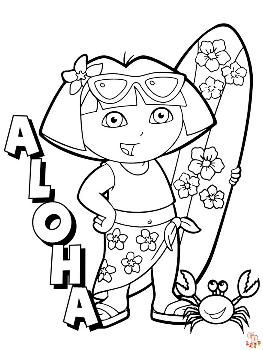 Aloha Coloring Pages 15