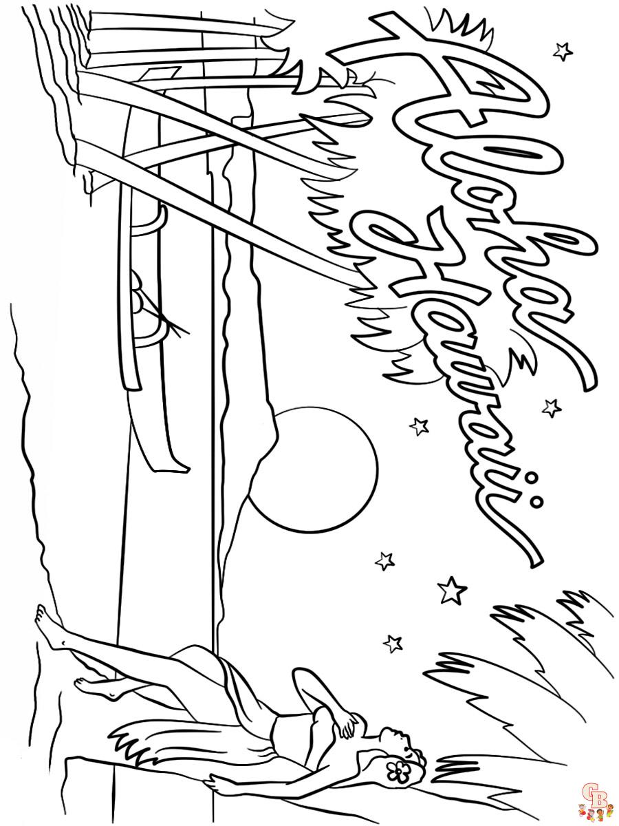 Aloha Coloring Pages 6