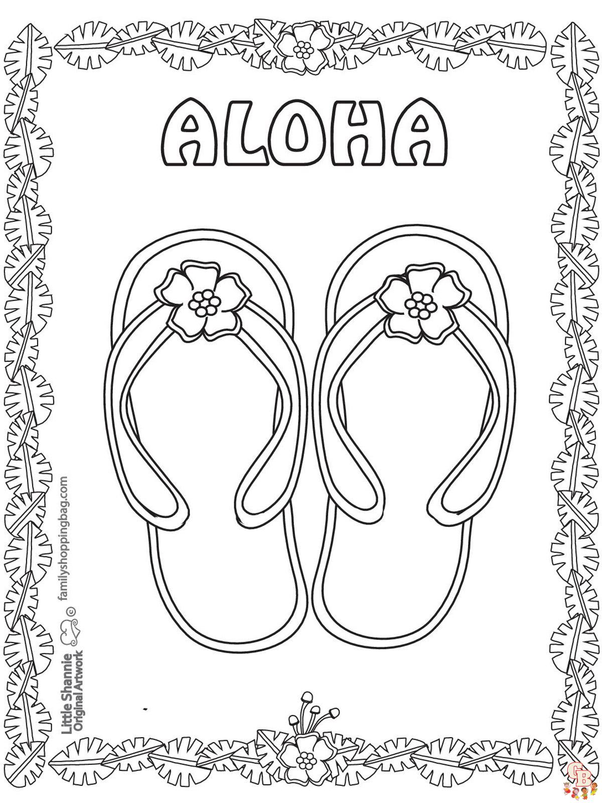 Aloha Coloring Pages 8