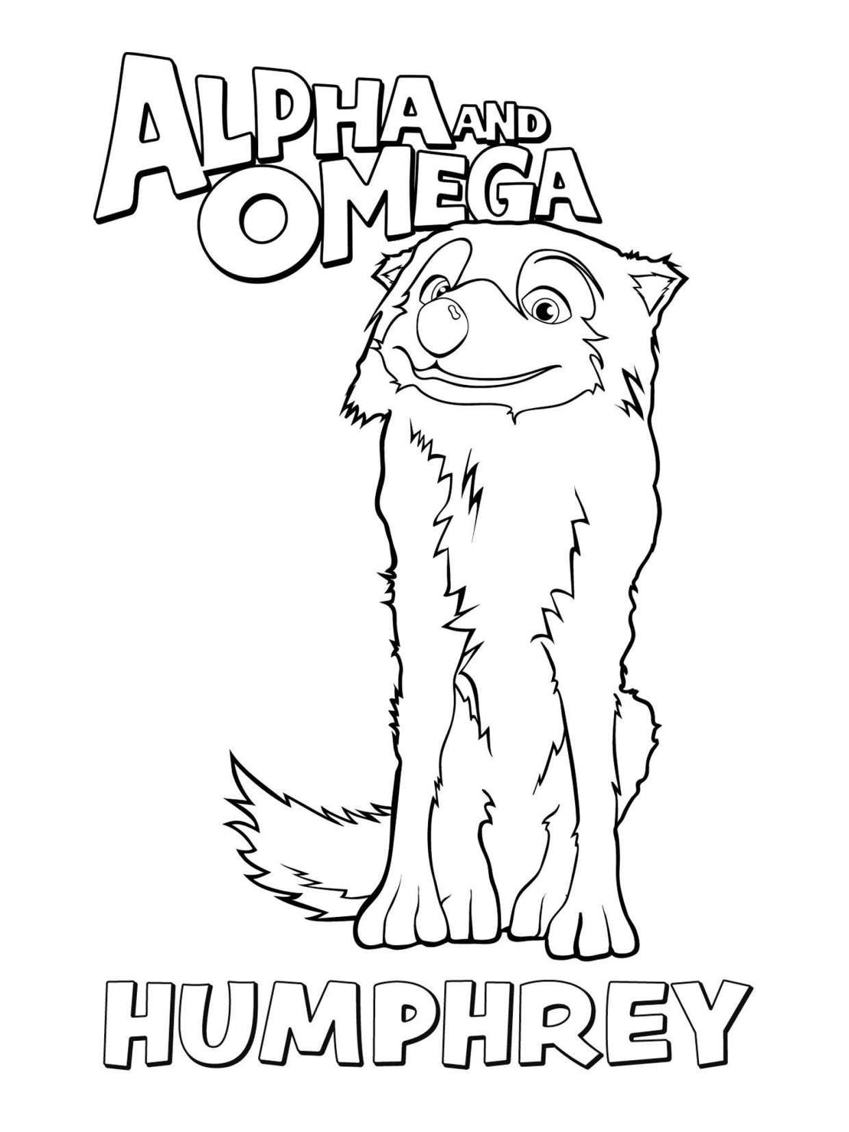 Alpha And Omega Coloring Pages 1
