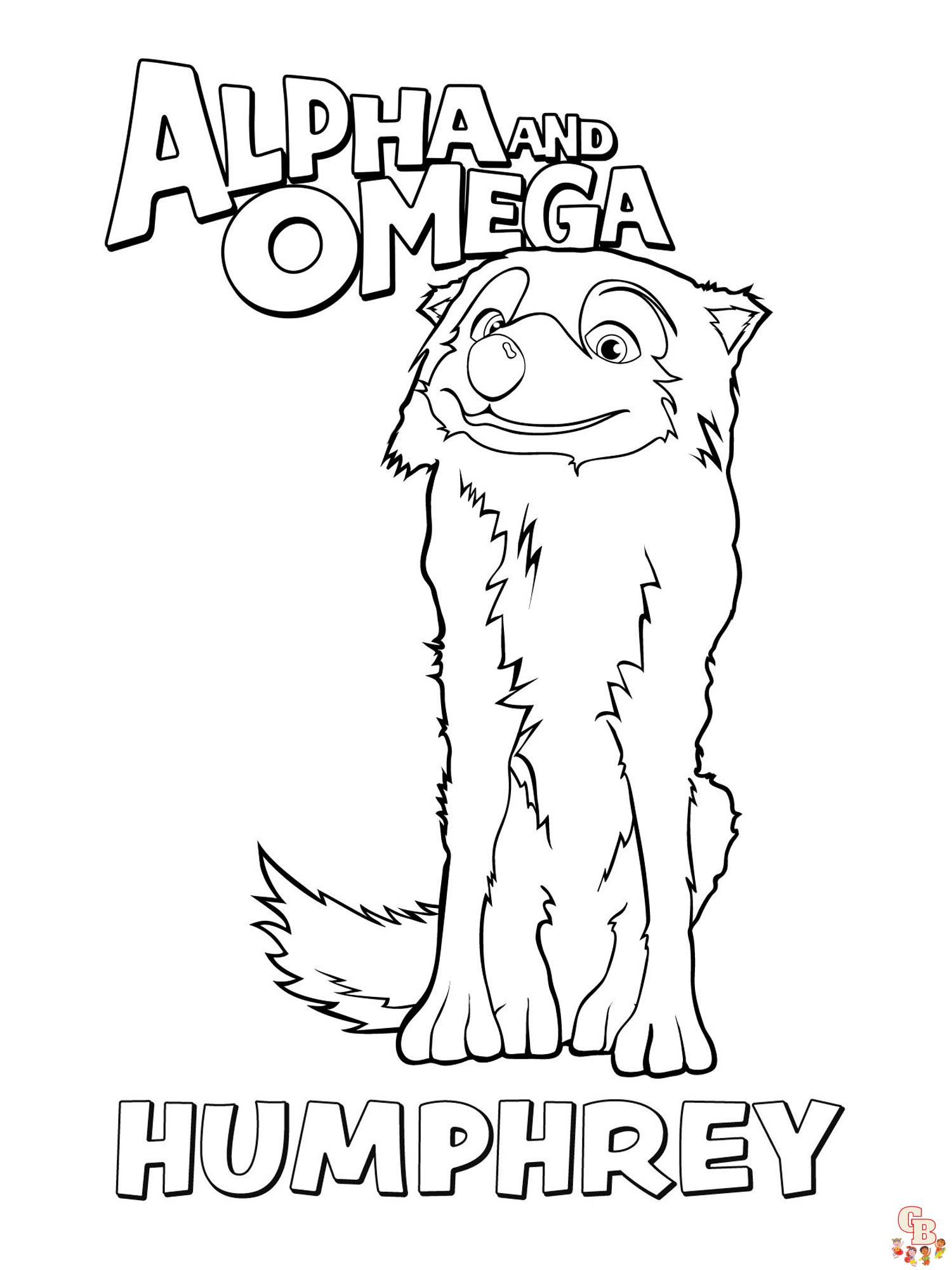 Alpha And Omega Coloring Pages 1