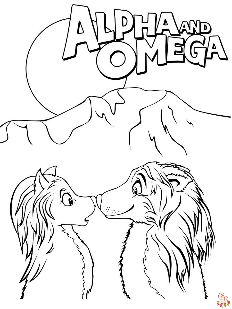 Alpha And Omega Coloring Pages 4