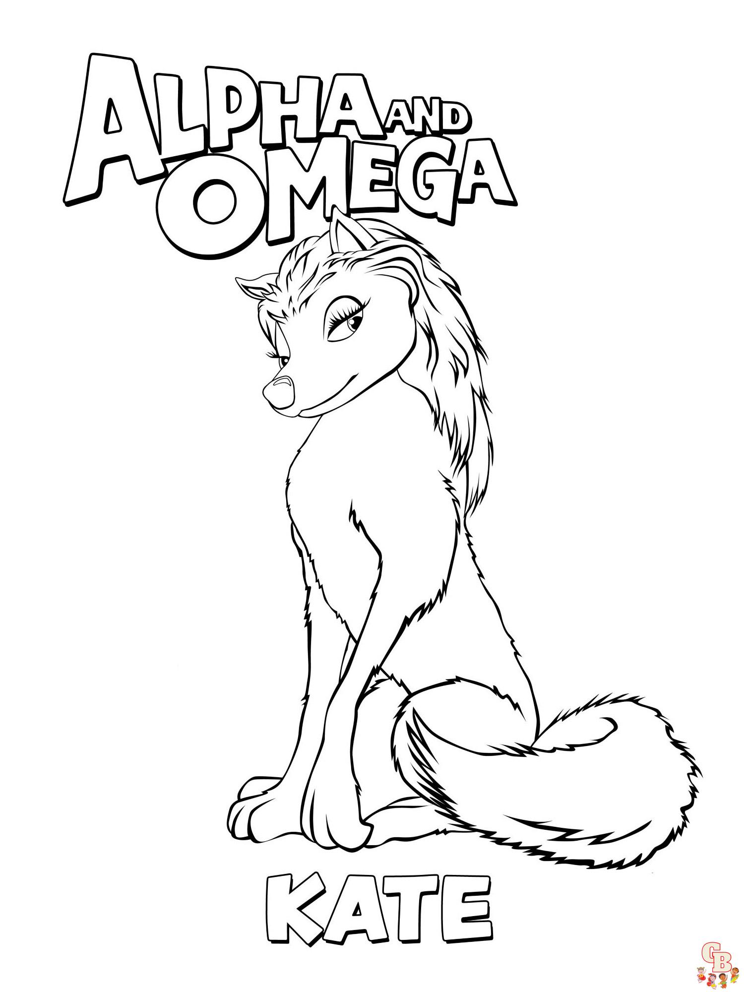 Alpha And Omega Coloring Pages 8