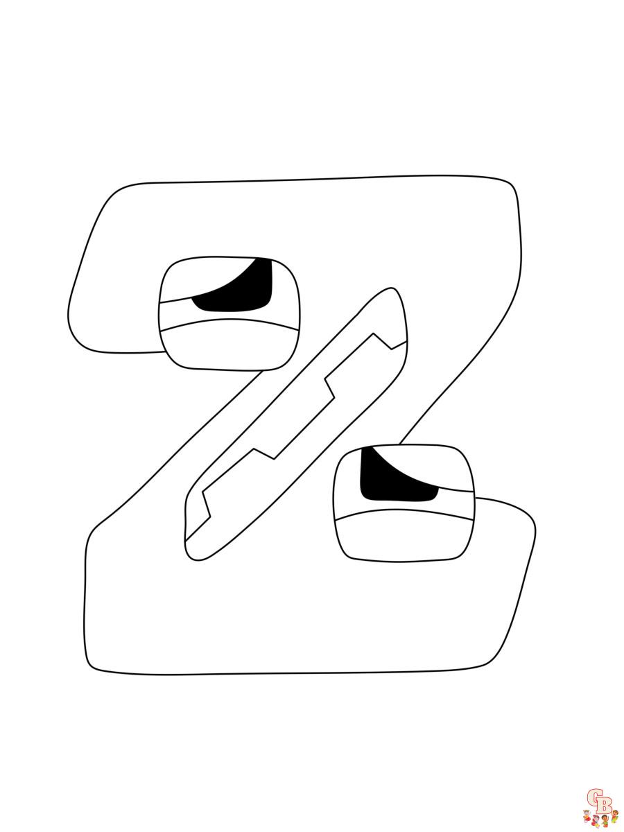Alphabet Lore Ausmalbilder 26