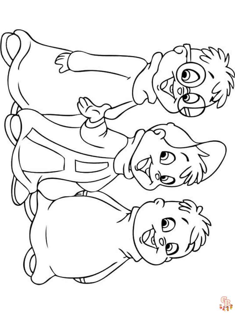 Alvin And The Chipmunks Coloring Pages 1