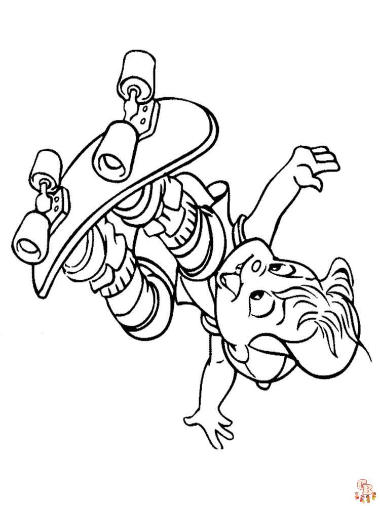 Alvin And The Chipmunks Coloring Pages 10