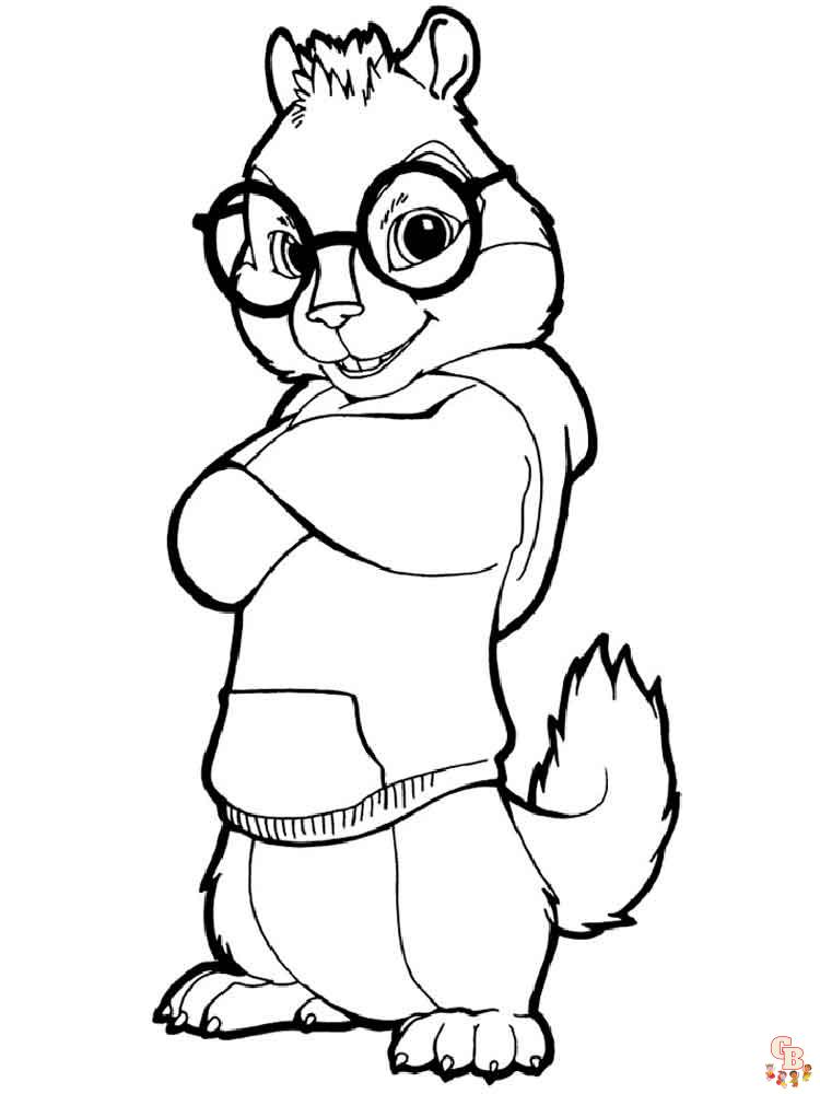 Alvin And The Chipmunks Coloring Pages 13