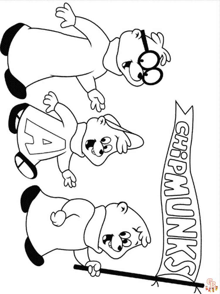Alvin And The Chipmunks Coloring Pages 18