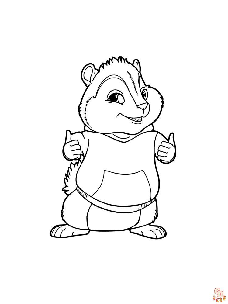 Alvin And The Chipmunks Coloring Pages 21