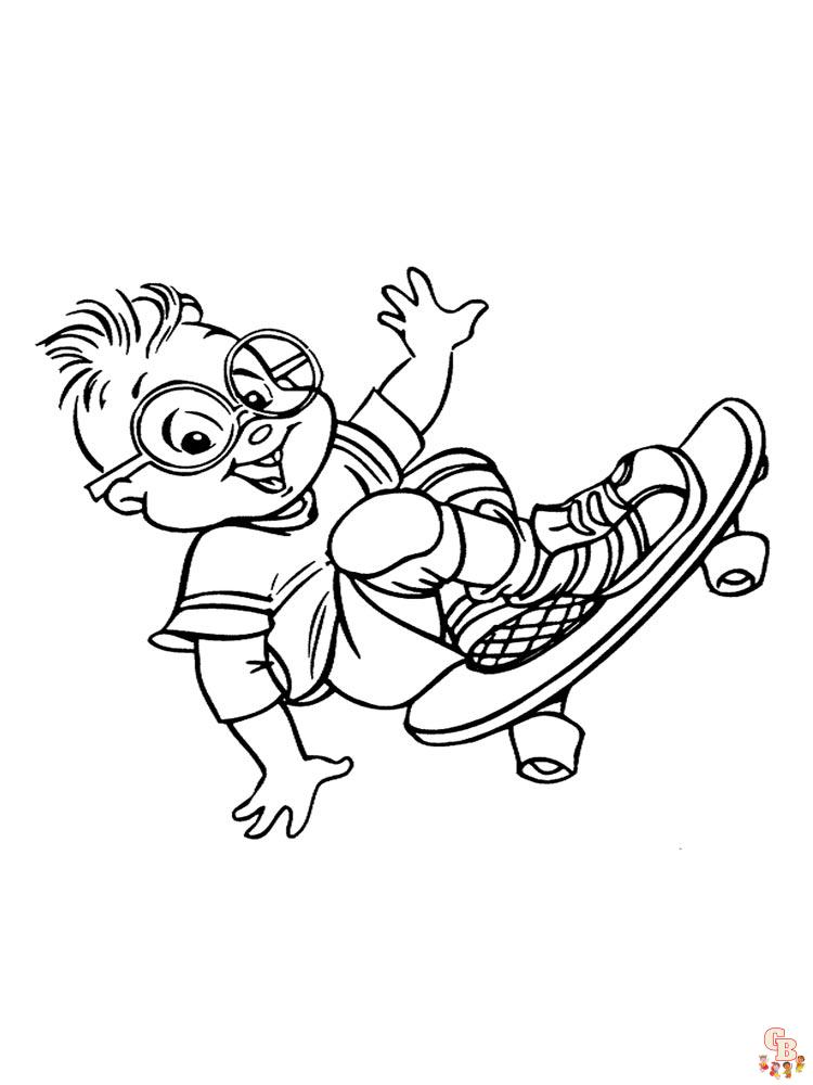Alvin And The Chipmunks Coloring Pages 23