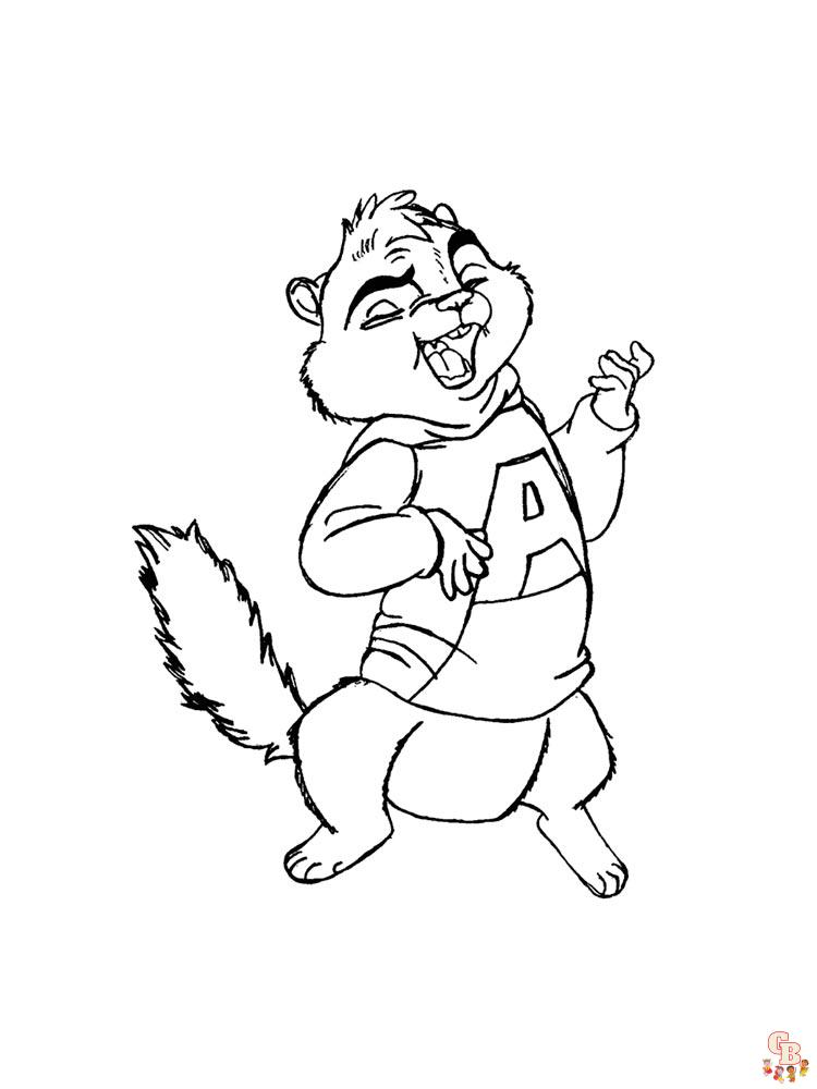 Alvin And The Chipmunks Coloring Pages 25