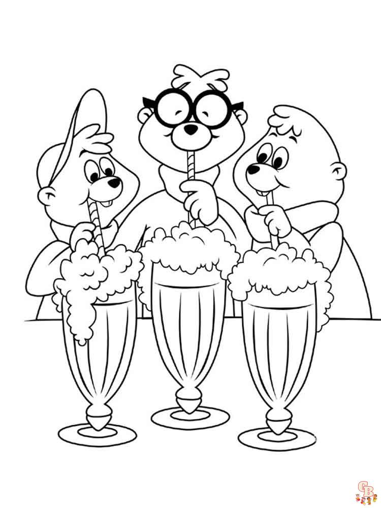 Alvin And The Chipmunks Coloring Pages 4