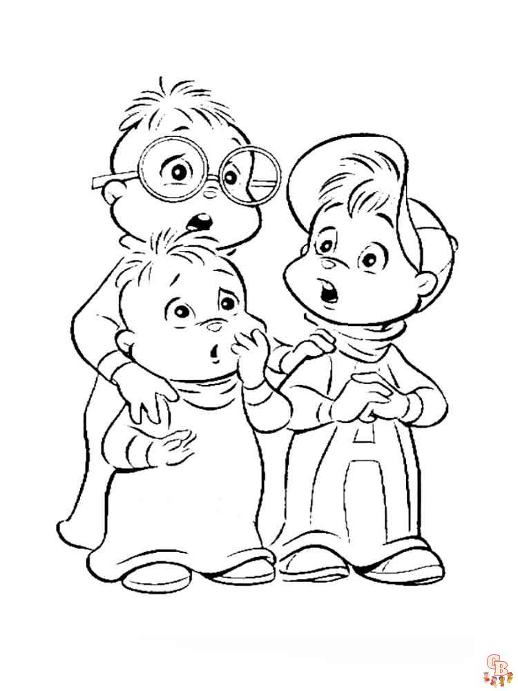 Alvin And The Chipmunks Coloring Pages 5