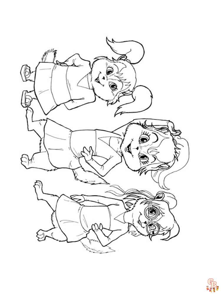 Alvin And The Chipmunks Coloring Pages 6