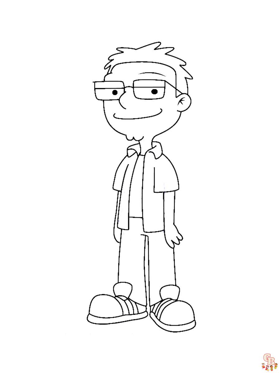 American Dad Coloring Pages 12
