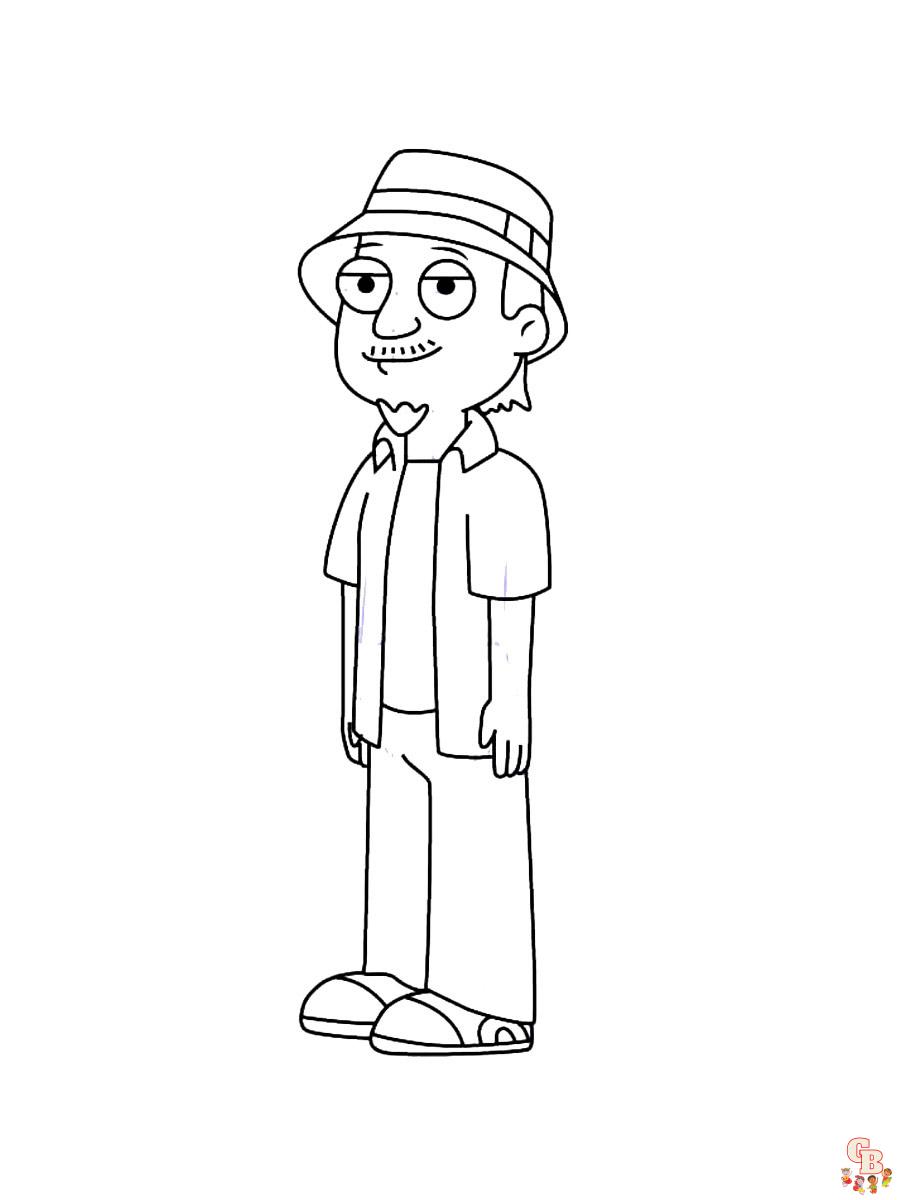 American Dad Coloring Pages 13
