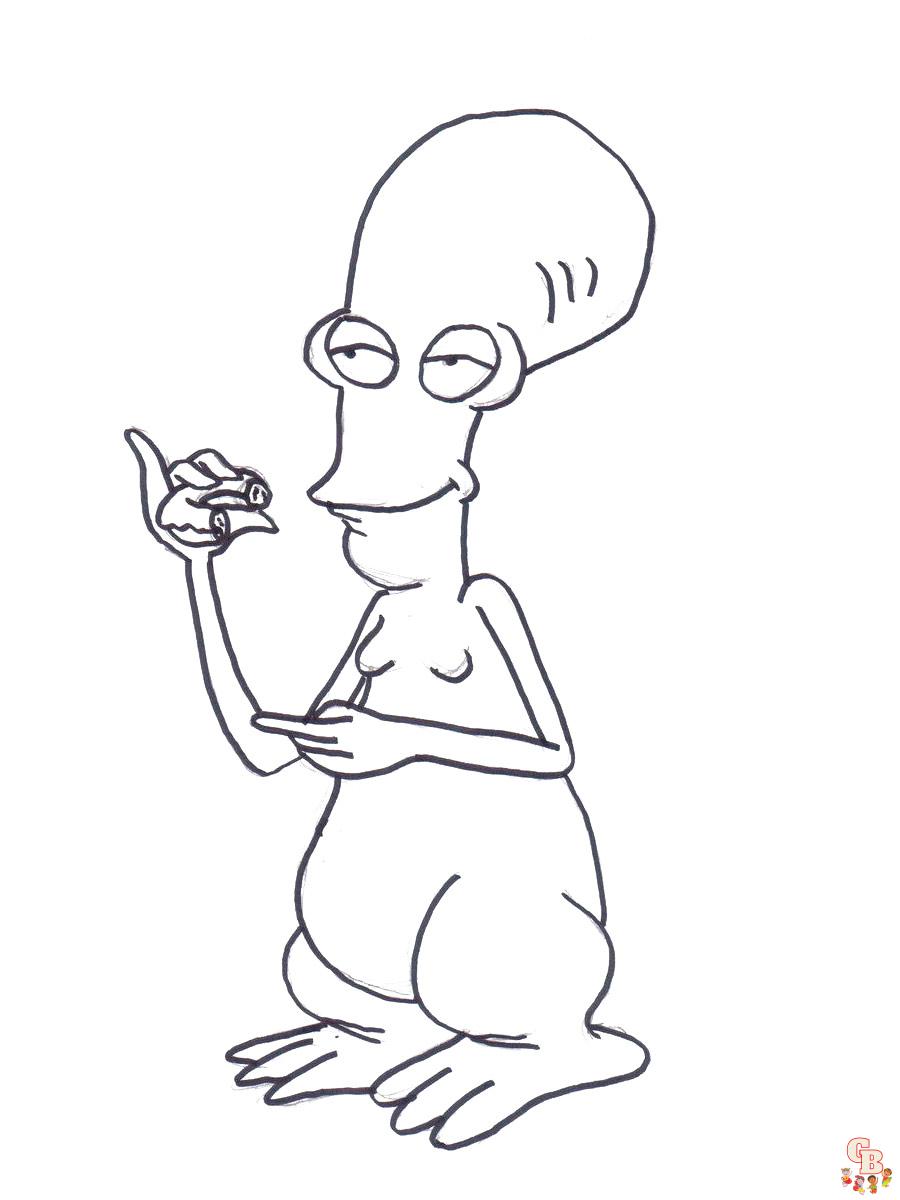 American Dad Coloring Pages 15