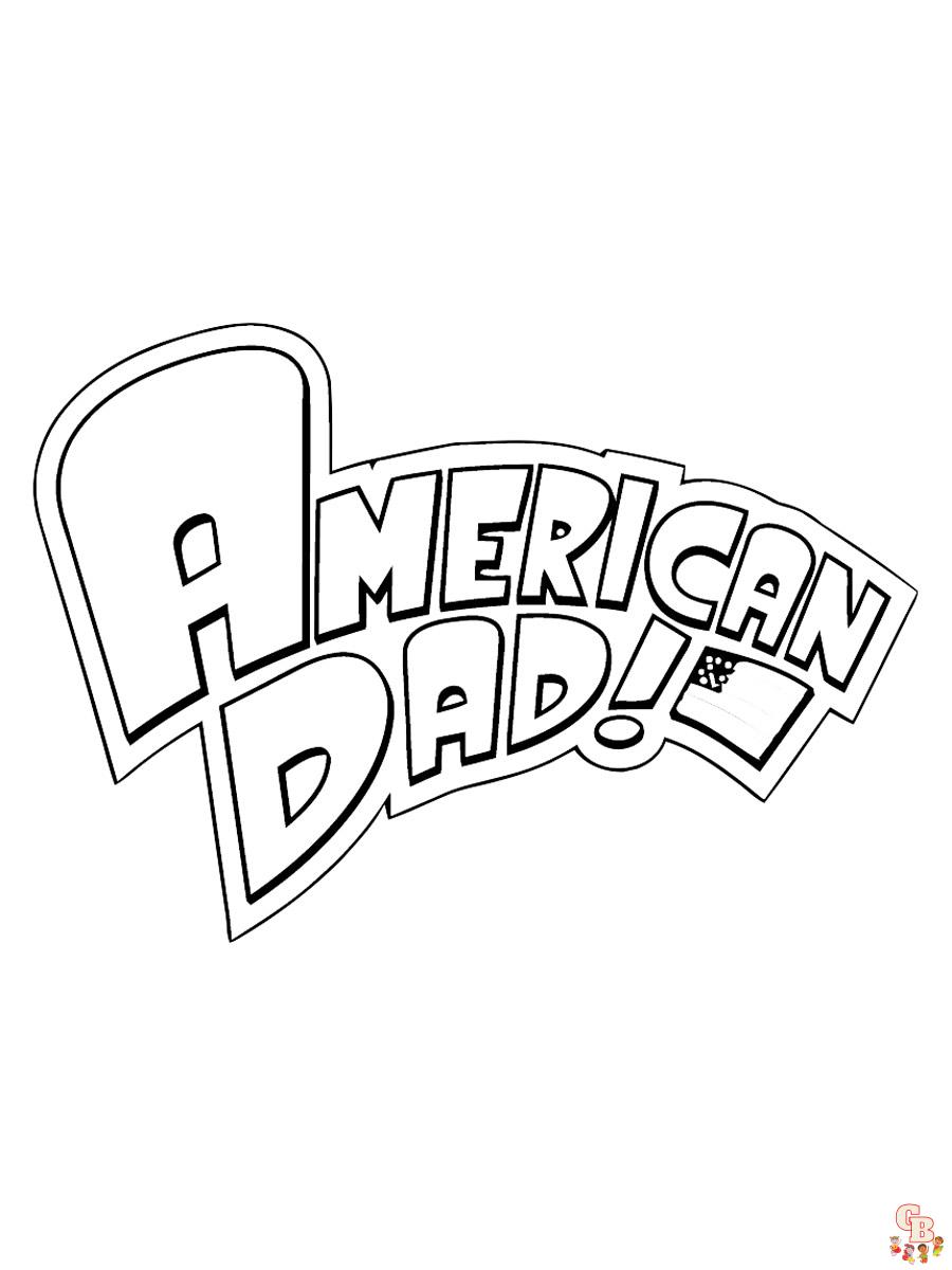 American Dad Coloring Pages 3