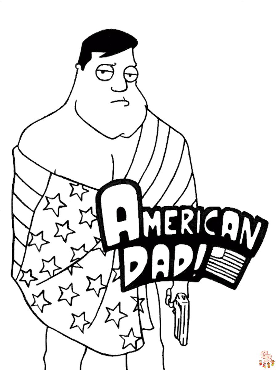 American Dad Coloring Pages 4