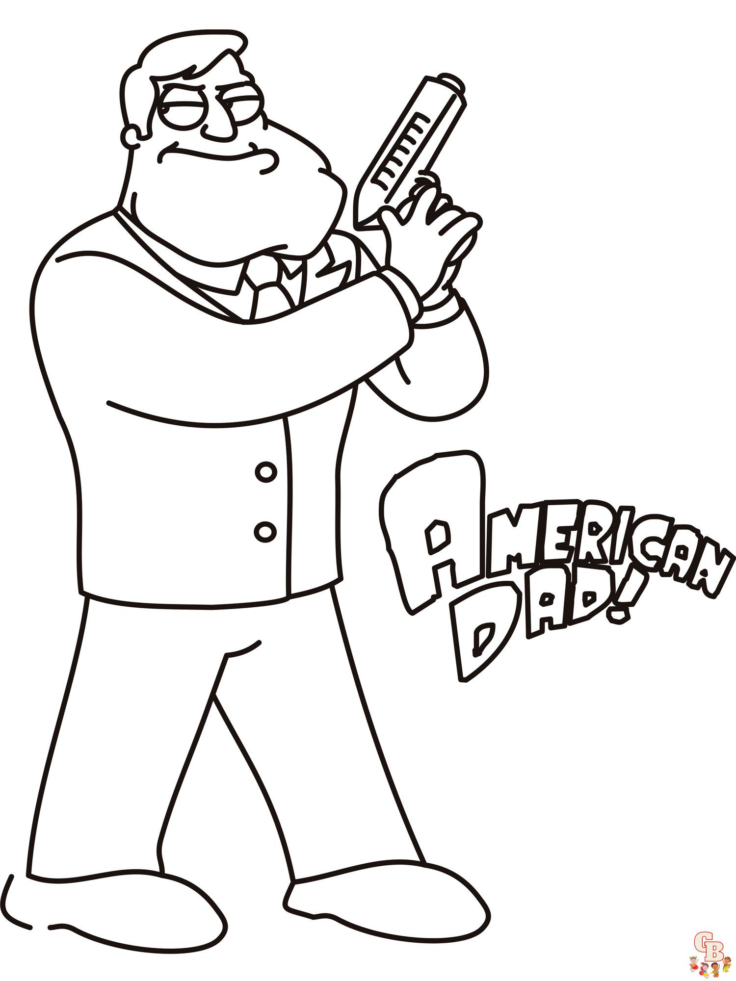 American Dad Coloring Pages 6