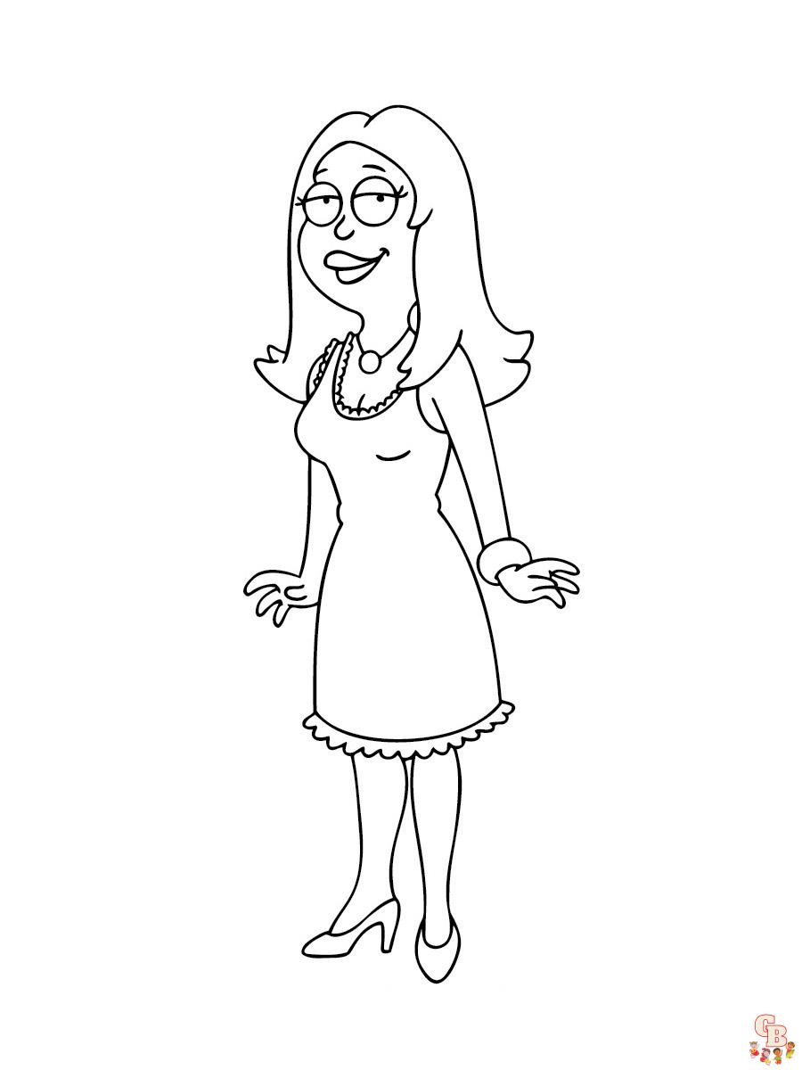 American Dad Coloring Pages 8