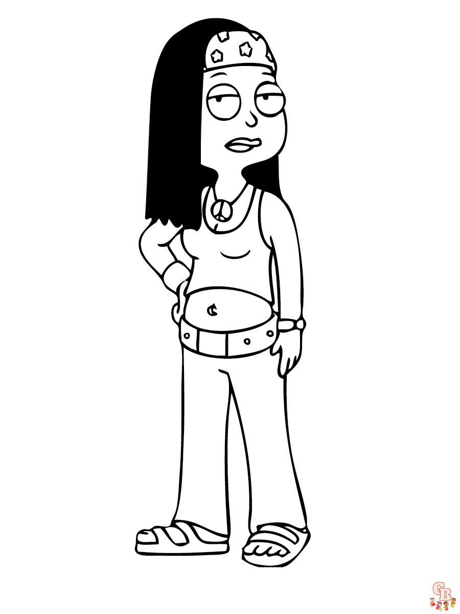 American Dad Coloring Pages 9