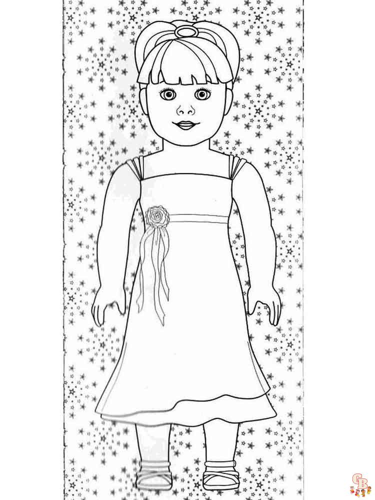 American Girl Doll Coloring Pages 1