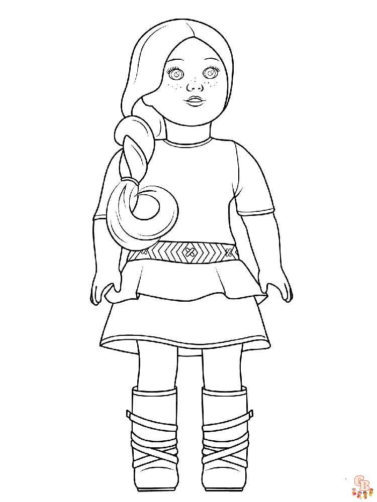 American Girl Doll Coloring Pages 10