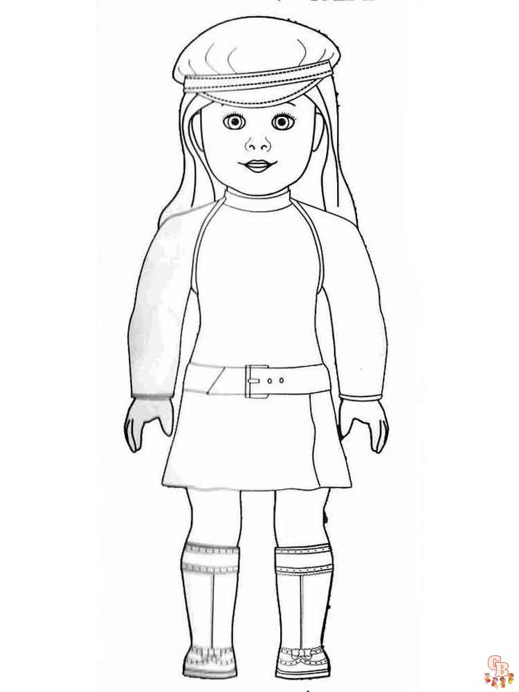 American Girl Doll Coloring Pages 12